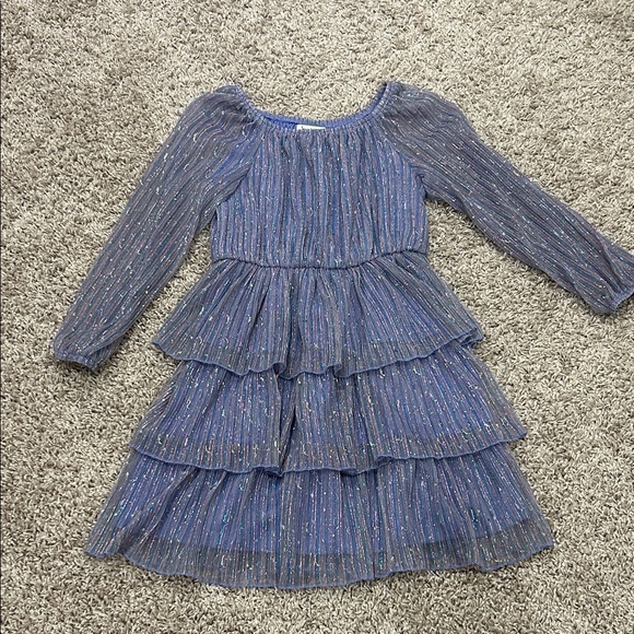 Speechless Kids Other - Speechless Blue and Iridescent Kids Dress